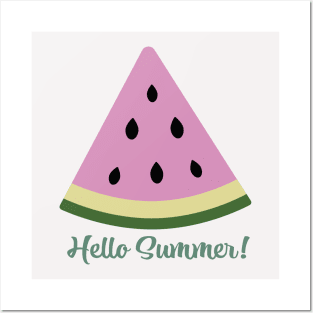 Hello summer bienvenido el verano Posters and Art